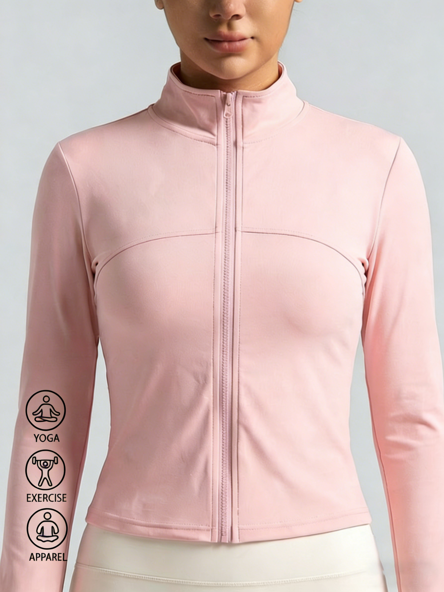 Yoga & Fitness Center - New Women Light pink Yoga Coat