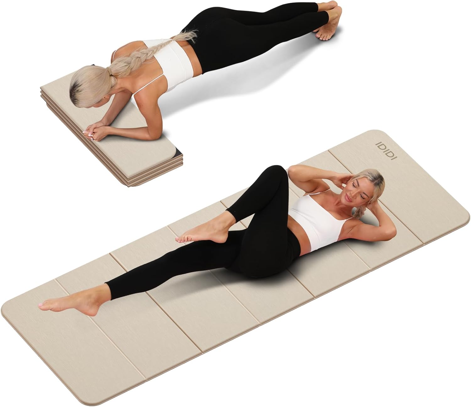 Thick Yoga Mat - Foldable Yoga Mat Extra Thick 0.32