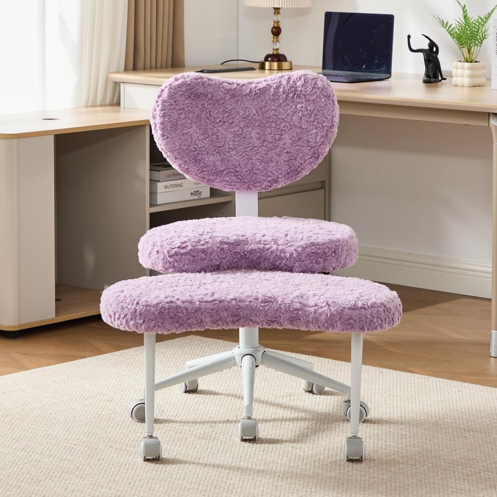 Yoga & Fitness Center - Ergonomic Swivel Meditation Chair with Wheels,