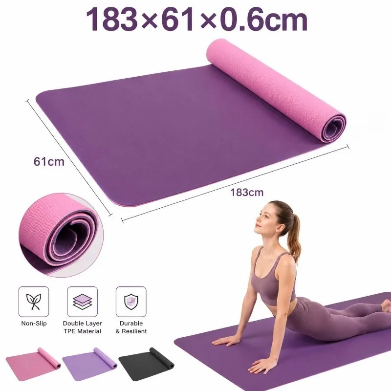 Thick Yoga Mat - Yoga Mats Anti-slip Sport Fitness Mat