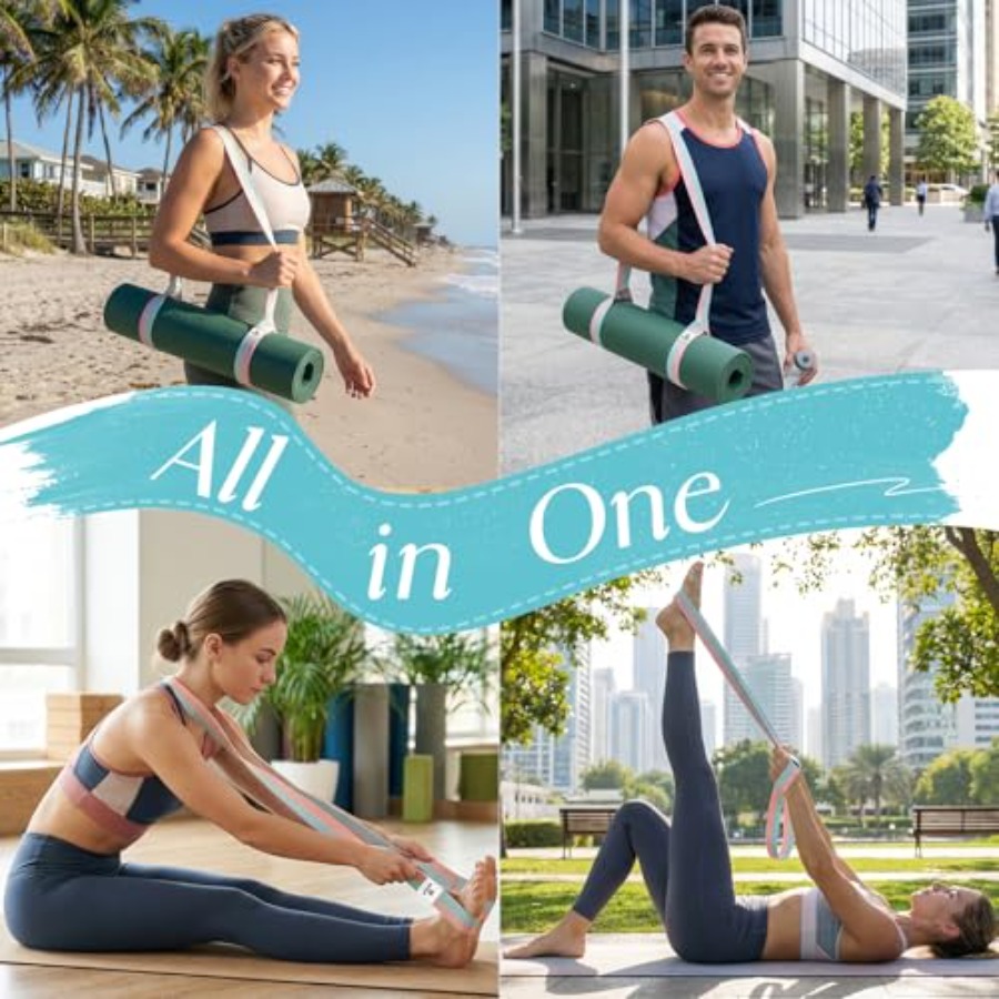 Yoga Mat Strap [MAT NOT Includ – обзор и цена Thick Yoga Mat