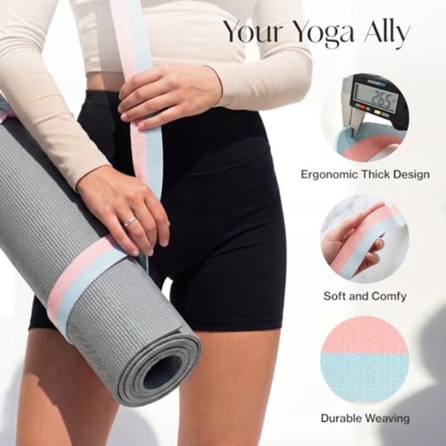 Yoga Mat Strap [MAT NOT Includ – обзор и цена Thick Yoga Mat