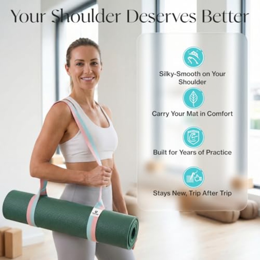 Yoga Mat Strap [MAT NOT Includ – обзор и цена Thick Yoga Mat