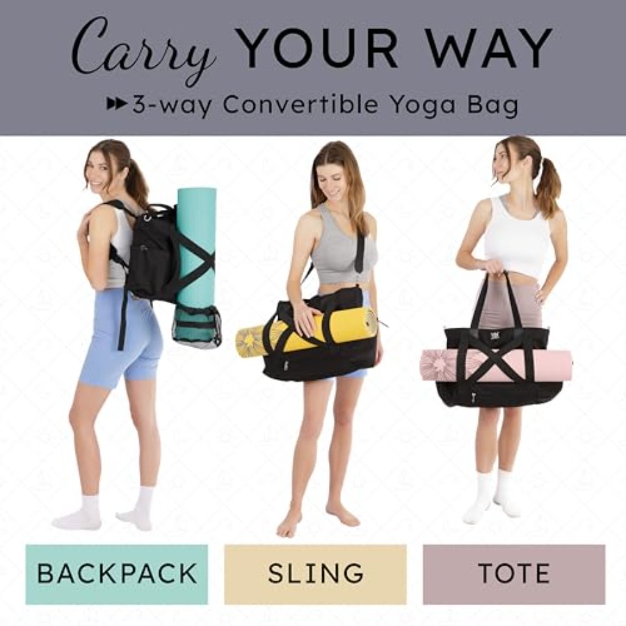 Yoga Mat Bag 4-in-1 Backpack,  – обзор и цена Thick Yoga Mat