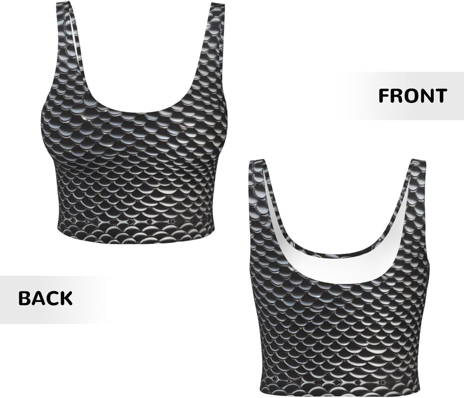 Silver fish scale Printed Wome – обзор и цена Yoga Fitness Girl