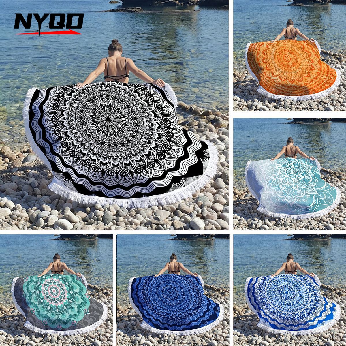 Mandala Round Beach Towels Sum – обзор и цена Thick Yoga Mat