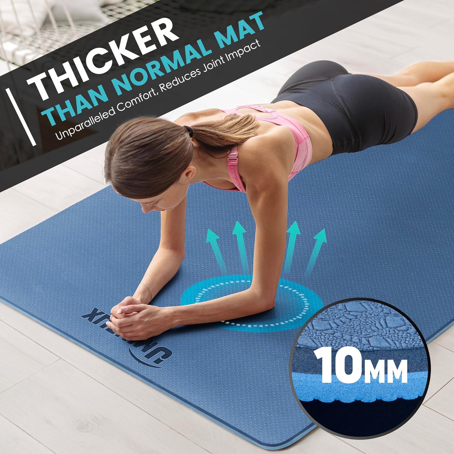 Large Yoga Mat 1/4 & 2/5 Inch  – обзор и цена Thick Yoga Mat
