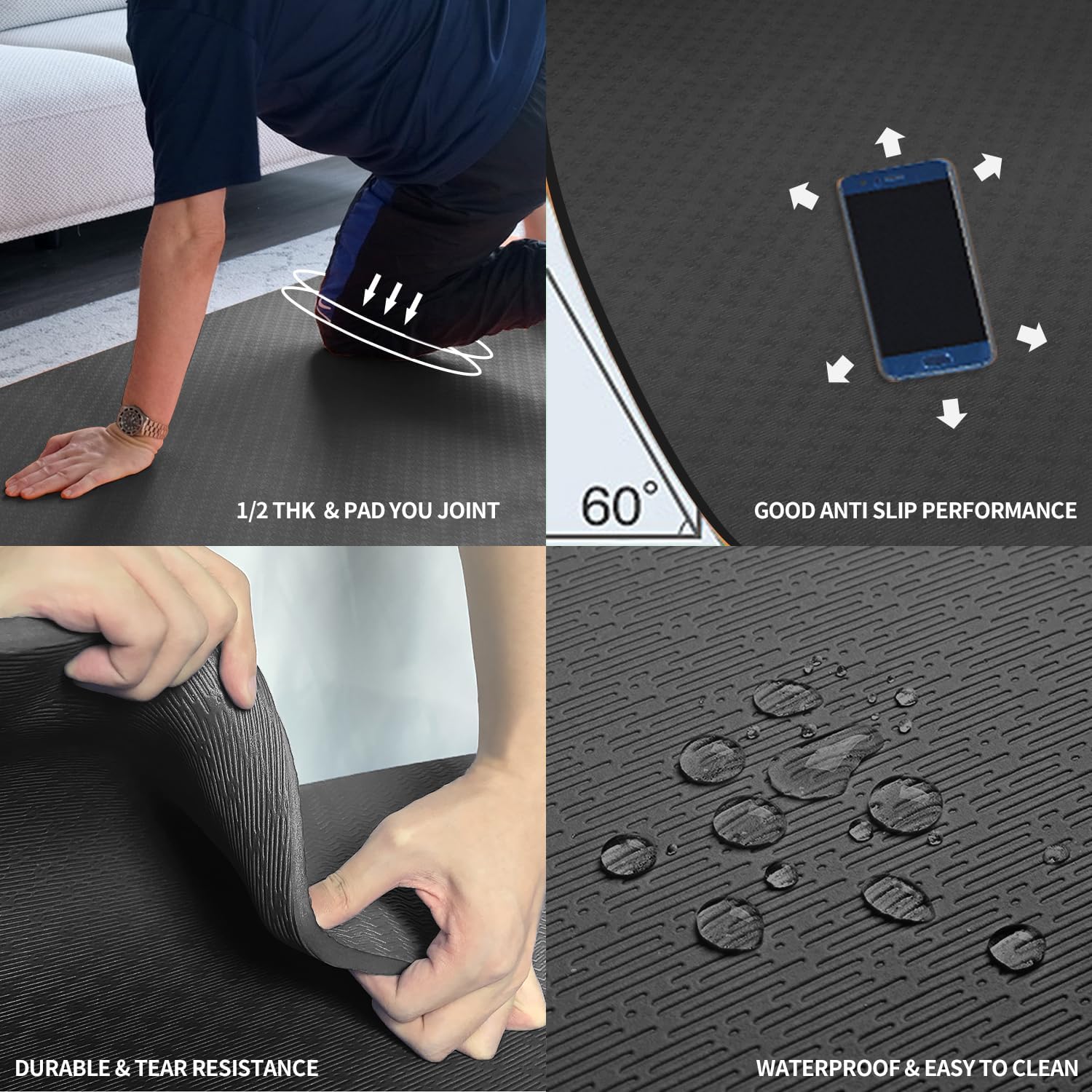 Extra Thick TPE Yoga Mat 6'x4' – обзор и цена Thick Yoga Mat