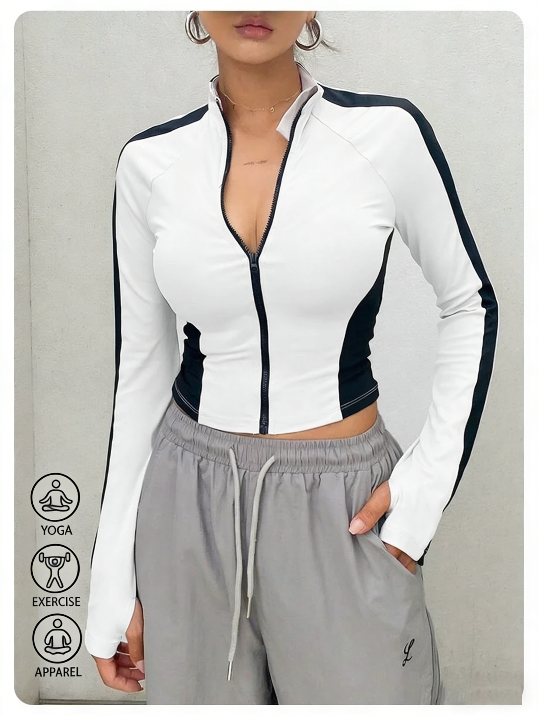 Yoga Clothes Stand Up Collar J – обзор и цена Yoga & Fitness Center