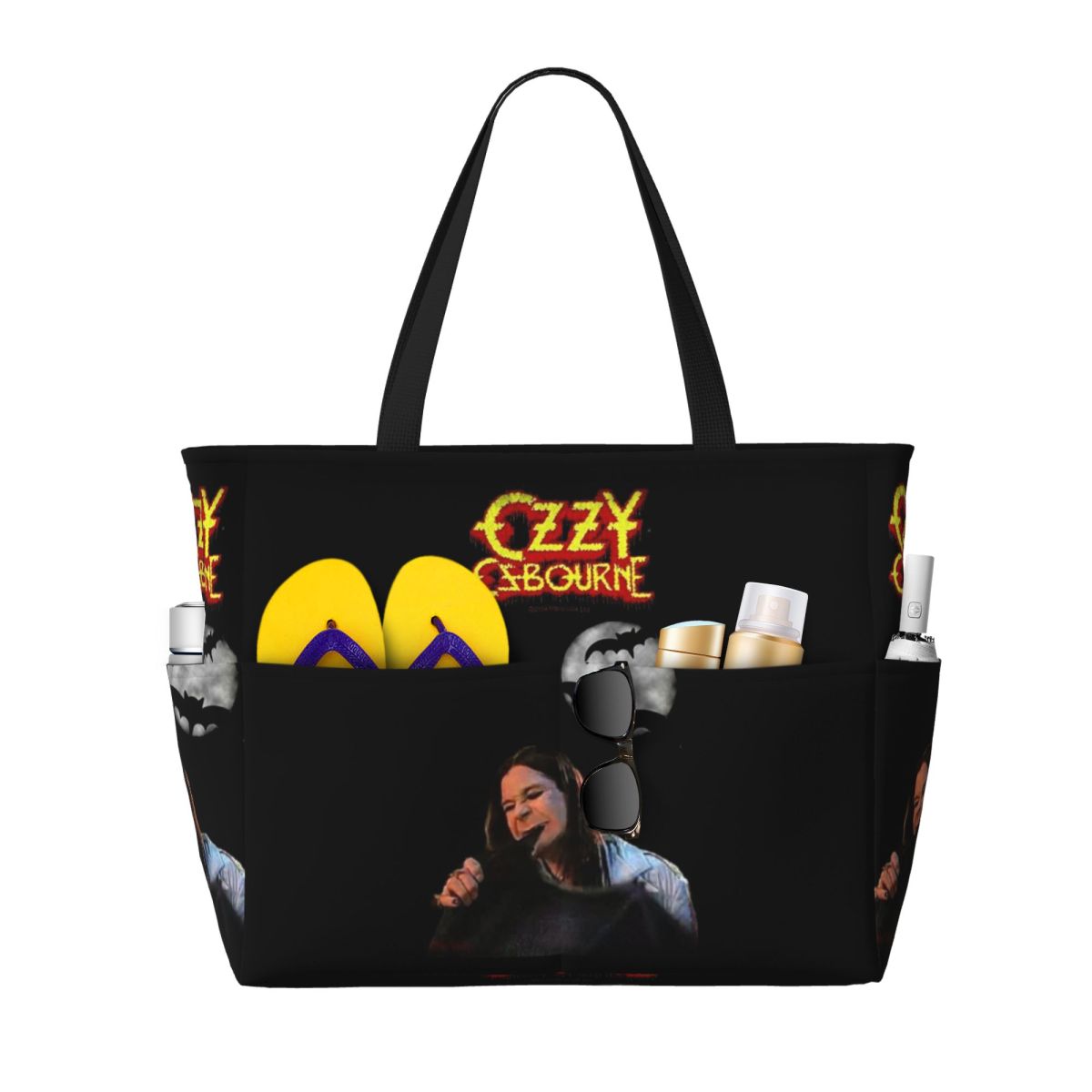 Ozzy Osbourne Merch Beach Tote – обзор и цена Yoga Fitness Merch
