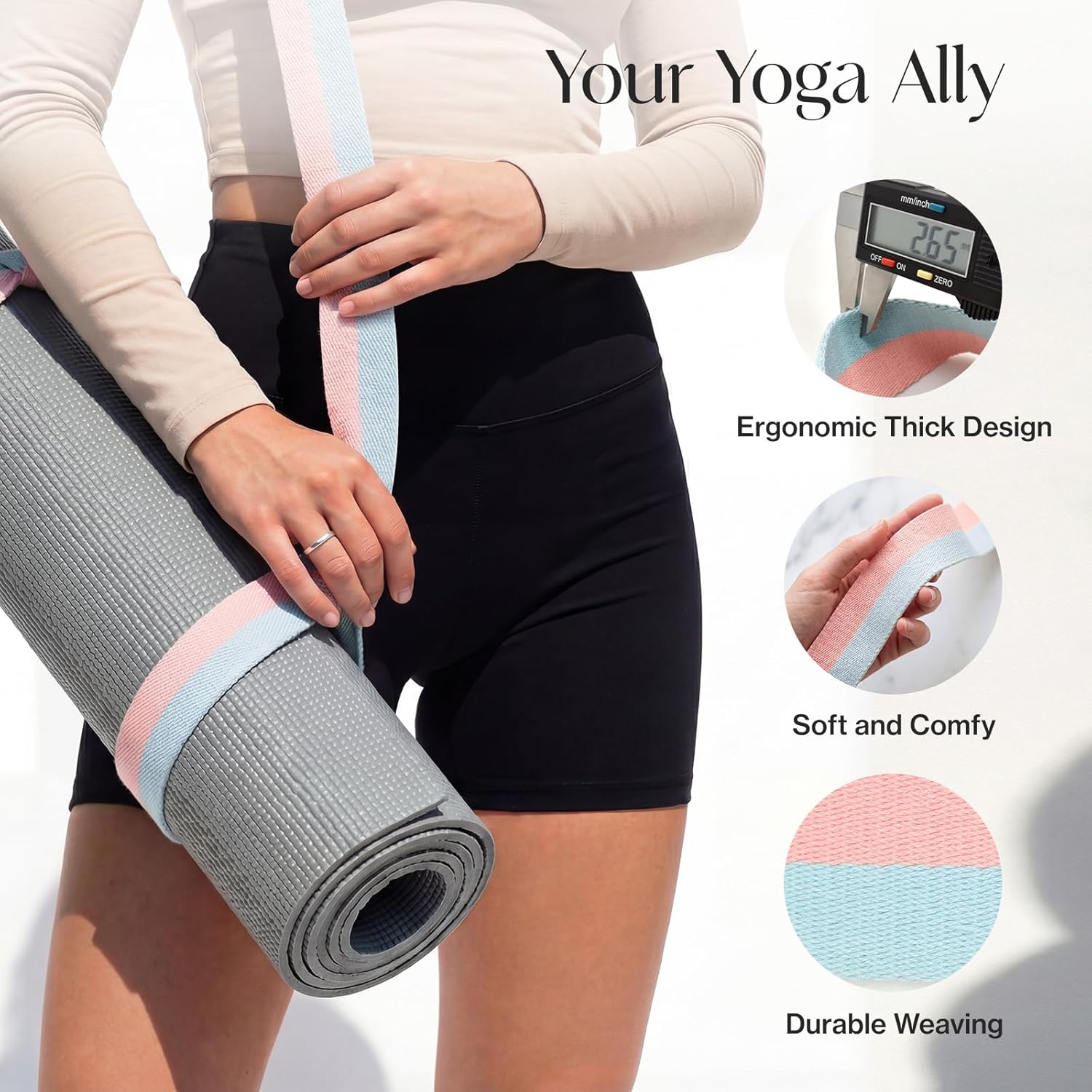 Yoga Mat Strap, Extra Thick &  – обзор и цена Thick Yoga Mat
