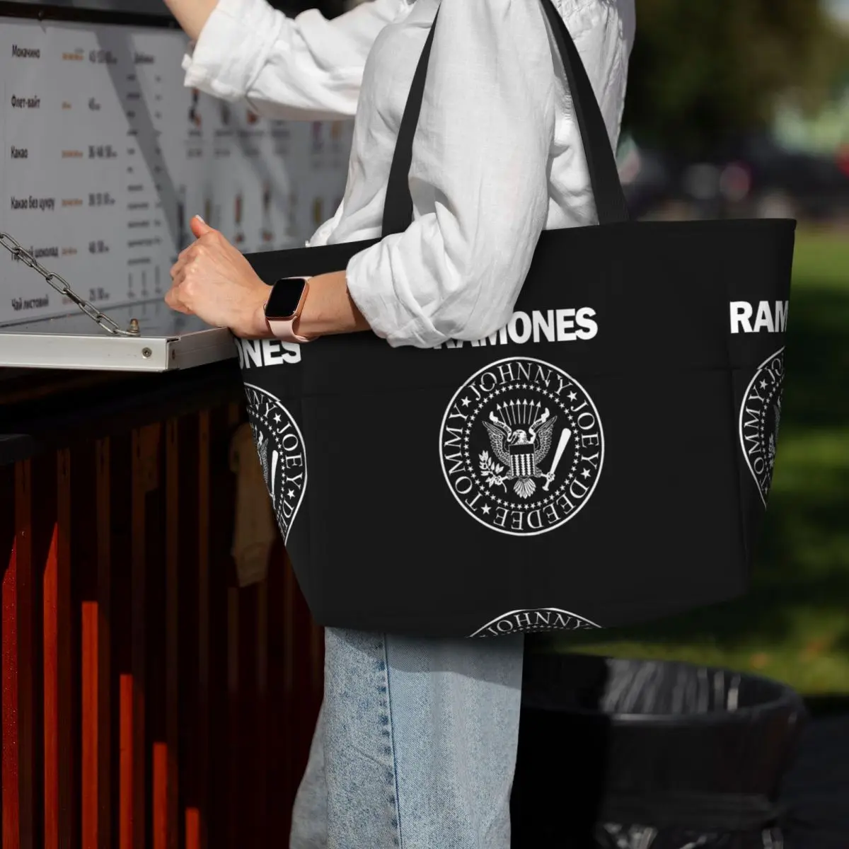 The Ramone Merch Beach Tote Ba – обзор и цена Yoga Fitness Merch