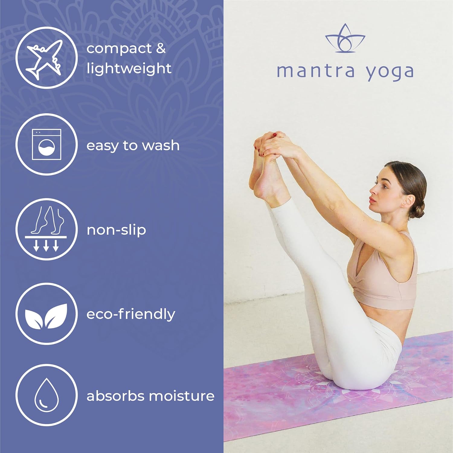 Foldable Travel Yoga Mat with  – обзор и цена Thick Yoga Mat